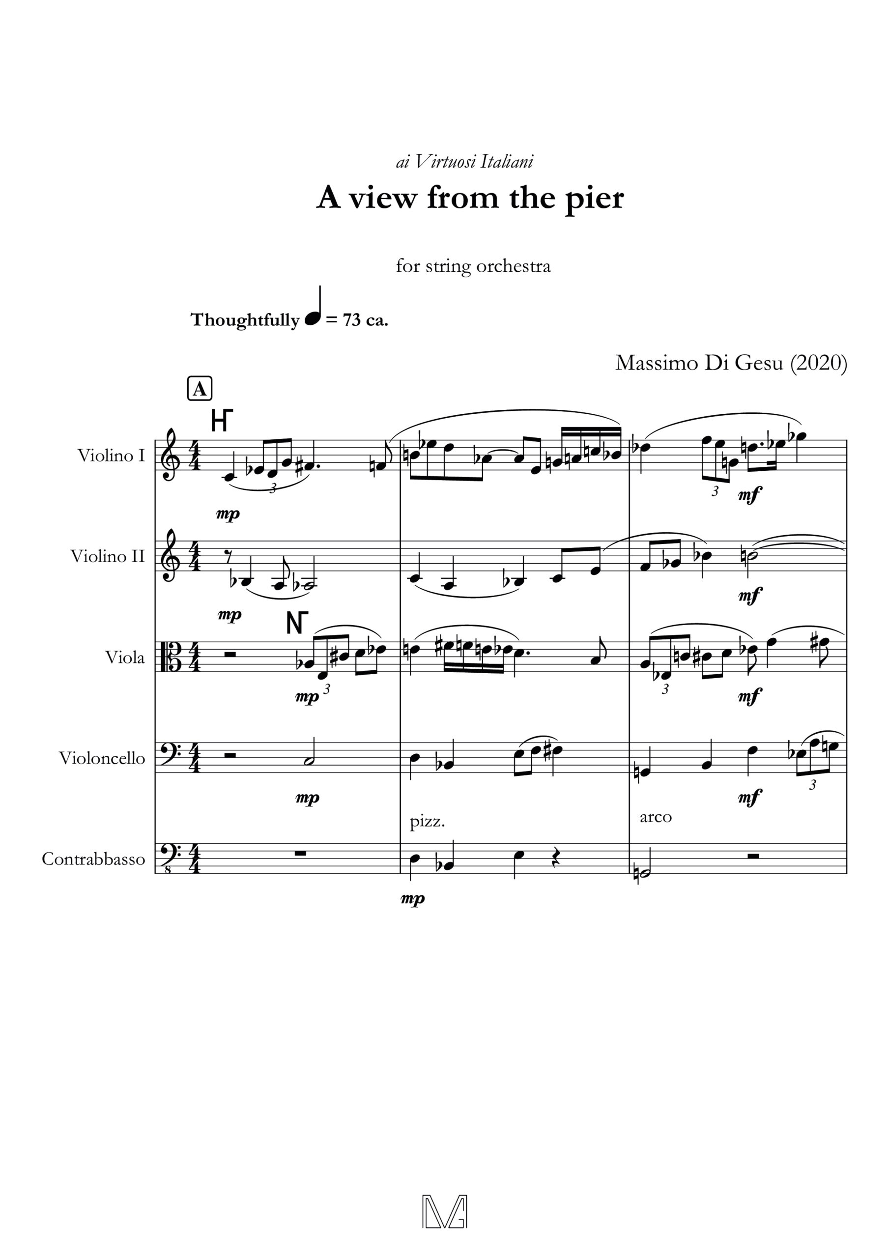 A view from the pier - version for string orchestra